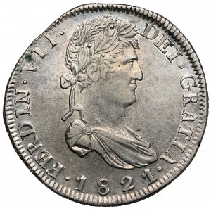 Meksyk, Ferdynand VII, 8 reali 1821 - Zacatecas