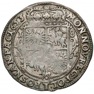 Jan II Kazimierz, Ort Poznań 1653 AT - CASIM - RZADKI