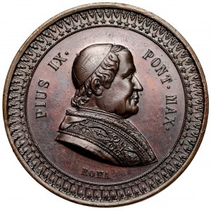 Watykan, Pius IX (1846-1878) Medal bez daty - Bazylika św. Piotra