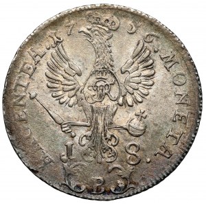 Śląsk, Fryderyk II Wielki, Ort 1756-B, Wrocław