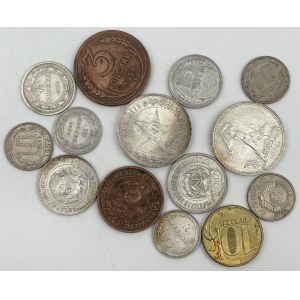 Rosja / ZSRR, od 10 kopiejek do 10 rubli - zestaw (14szt)