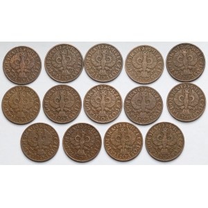 2 grosze 1934 - zestaw (14szt)