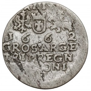 Jan II Kazimierz, Trojak Kraków 1662 AT