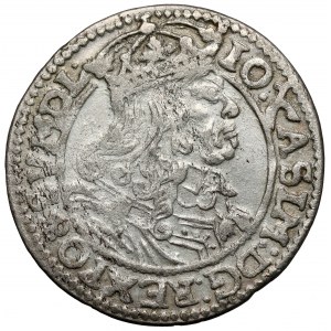Jan II Kazimierz, Szóstak Kraków 1666 AT