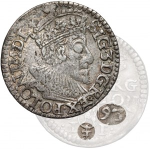 Zygmunt III Waza, Trojak Olkusz 1593 - znak pod Lewartem