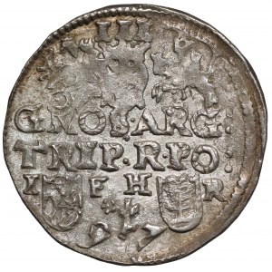 Zygmunt III Waza, Trojak Poznań 1597 - kwiat