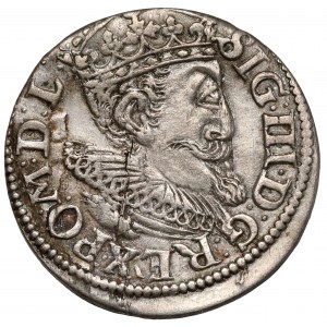 Zygmunt III Waza, Trojak Ryga 1619 - średnie popiersie