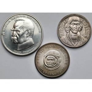 10 - 50.000 złotych 1968-1988 - w tym Z ŁEZKĄ - zestaw (3szt)