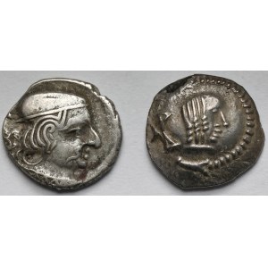 Arabia Felix i Indie, Hemidrachmy (II - III w. n.e.) - zestaw (2szt)