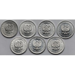 10 groszy 1970-1980 - zestaw (7szt)