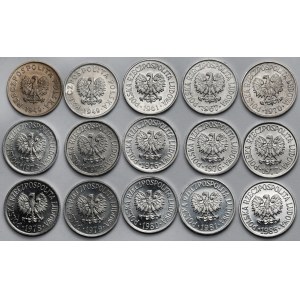 20 groszy 1949-1985 - zestaw (15szt)