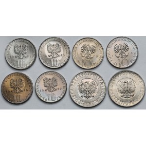 10 i 20 złotych 1973-1976 - zestaw (8szt)