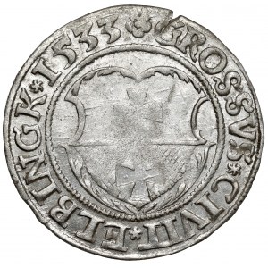 Zygmunt I Stary, Grosz Elbląg 1533 - pierwszy