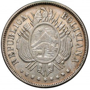 Boliwia, 50 centavos 1873
