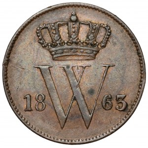 Niderlandy, Willem III, Cent 1863