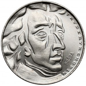 Próba NIKIEL 50 złotych 1972 Chopin - duża głowa