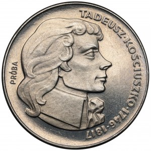 Próba NIKIEL 100 złotych 1976 Tadeusz Kościuszko - w prawo