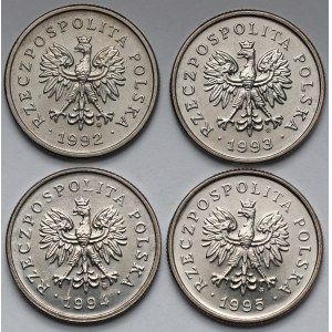 1 złoty 1992-1995 - zestaw (4szt)