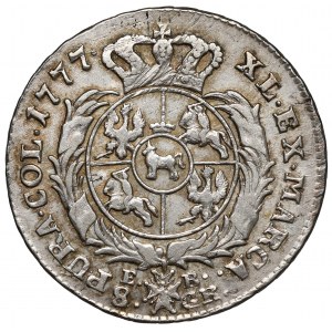 Poniatowski, Dwuzłotówka 1777 EB - rzadki rok