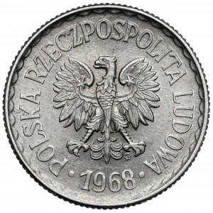 1 złoty 1968 - rzadki rok