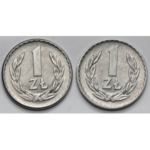 1 złoty 1965 i 1969 - zestaw (2szt)