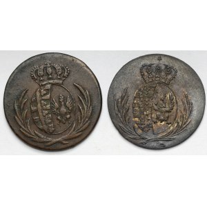 Księstwo Warszawskie, 1 i 5 groszy 1811 - zestaw (2szt)