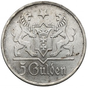 Gdańsk, 5 guldenów 1923