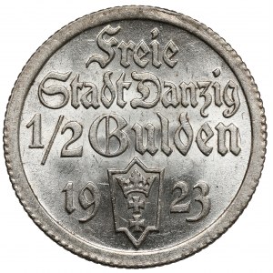 Gdańsk, 1/2 guldena 1923
