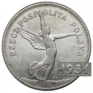 Nike 5 złotych 1931 - rzadki rok