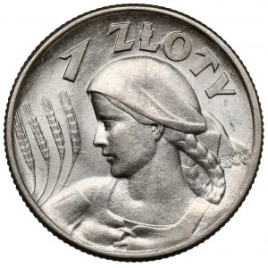 Kobieta i kłosy 1 złoty 1925
