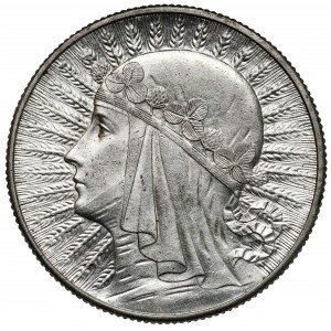 Głowa Kobiety 5 złotych 1932 bez znaku, Londyn