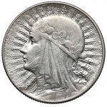 Głowa Kobiety 5 złotych 1932 ze znakiem, Warszawa - rzadkie