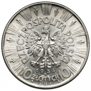 Piłsudski 10 złotych 1934 - urzędowy