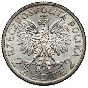 Głowa Kobiety 2 złote 1934