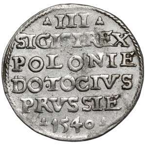 Zygmunt I Stary, Trojak Elbląg 1540 - piękny