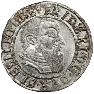 Śląsk, Fryderyk II, Grosz 1544, Legnica - piękny