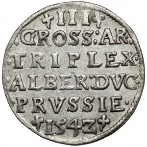 Prusy, Albrecht Hohenzollern, Trojak Królewiec 1542