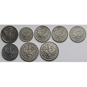 10 fenigów i 10 - 50 groszy 1917-1923 - zestaw (8szt)