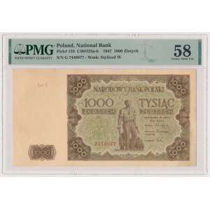 1.000 złotych 1947 - mała litera - G
