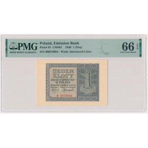 1 złoty 1940 - B