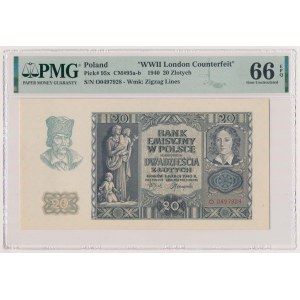 20 złotych 1940 - O