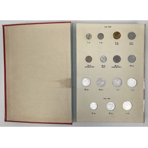 Monety Polskie 1949-1975 + klaser na II RP - zestaw