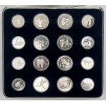 Korea, 5.000-10.000 won 1986-1988 - Olimpiada - zestaw (16szt)