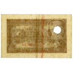 2 złote 1941 - AG - skasowane perforacją i czerwonym skreśleniem