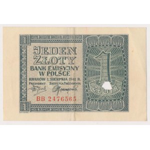 1 złoty 1941 - skasowany