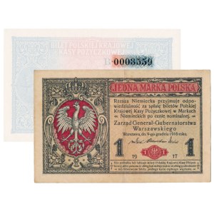 1 marka 1916 - Generał - B - niski numer 0003559
