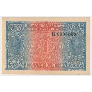 1 marka 1916 - Generał - B - niski numer 0003559