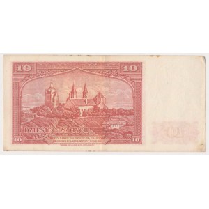Londyn, 10 złotych 1939 - H - seria spoza puli - RZADKOŚĆ