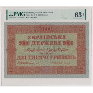 Ukraina, 2.000 Hrywien 1918