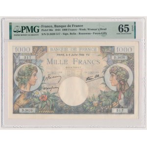 Francja, 1.000 Francs 1944